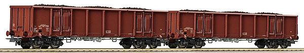 Set of 2 gondola cars with load<br /><a href='images/pictures/Roco/66039.jpg' target='_blank'>Full size image</a>